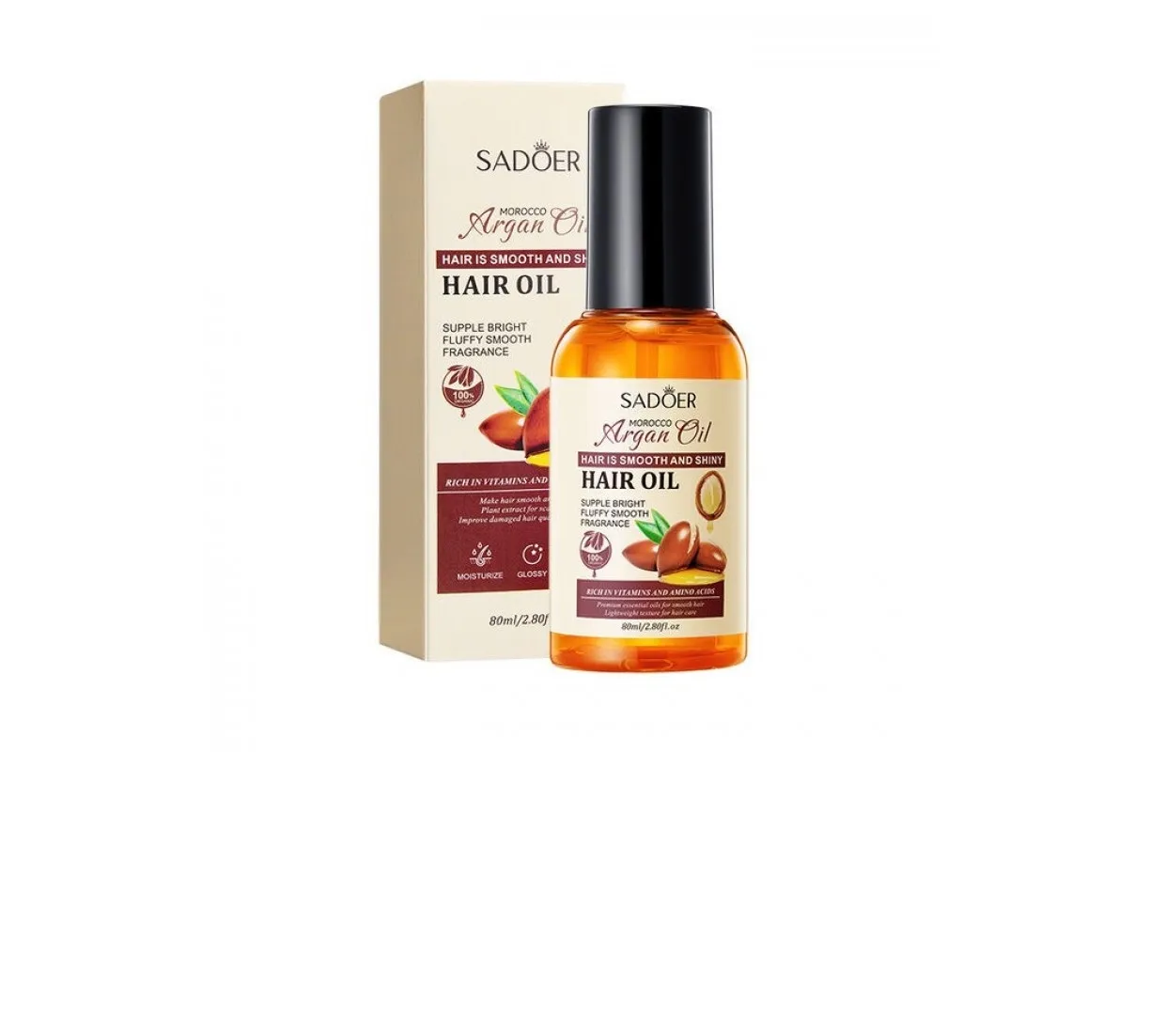 Аргановое масло против секущихся кончиков волос Sadoer Argan Oil