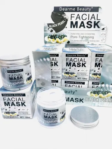 Маска для лица с черным жемчугом Dearme Beauty Facial Mask Black Pearl 120мл