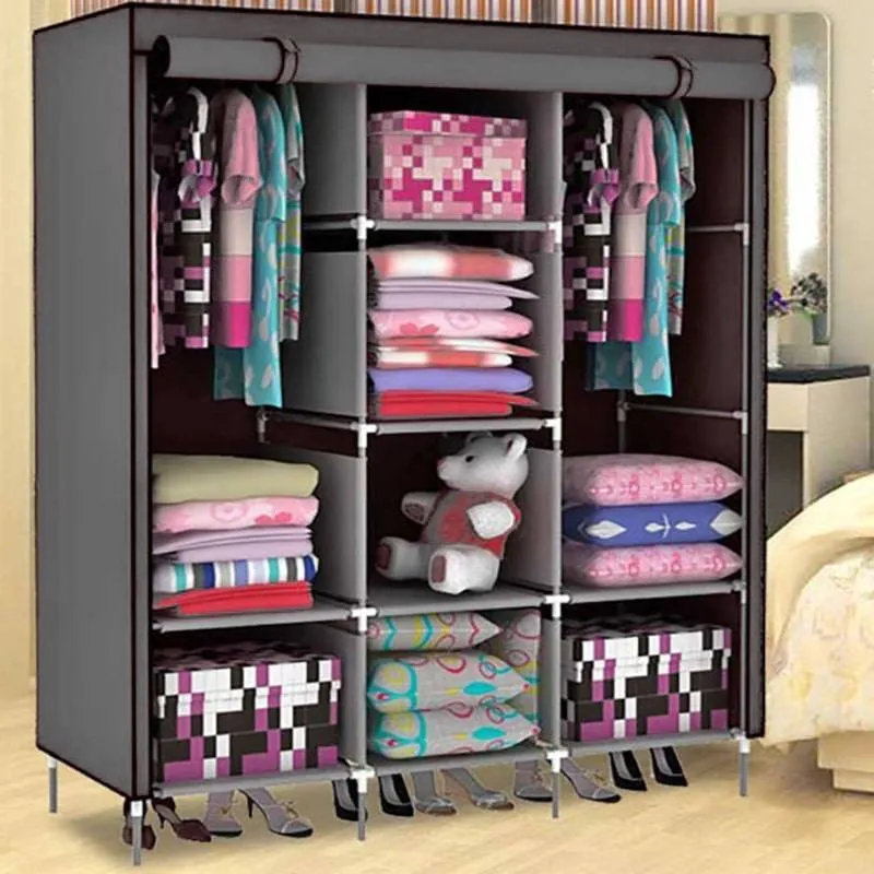 Складной каркасный тканевый шкаф Storage Wardrobe